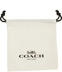 COACH Signature Heart Stud Earrings