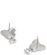 COACH Signature Heritage Butterfly Drop Earrings