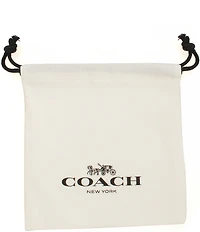 COACH Signature Heritage Butterfly Drop Earrings