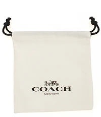 COACH Signature Heritage Butterfly Pearl Short Pendant Necklace