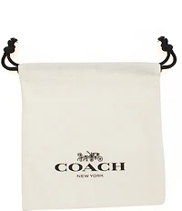 COACH Signature Heritage Pearl Stud Earrings