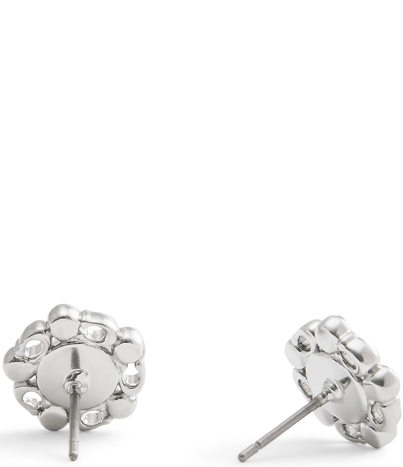 COACH Signature Heritage Pearl Stud Earrings