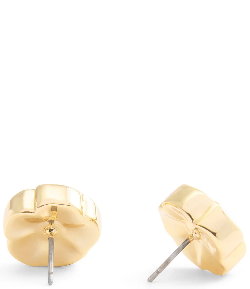 COACH Signature Heritage Tea Rose Stud Earrings