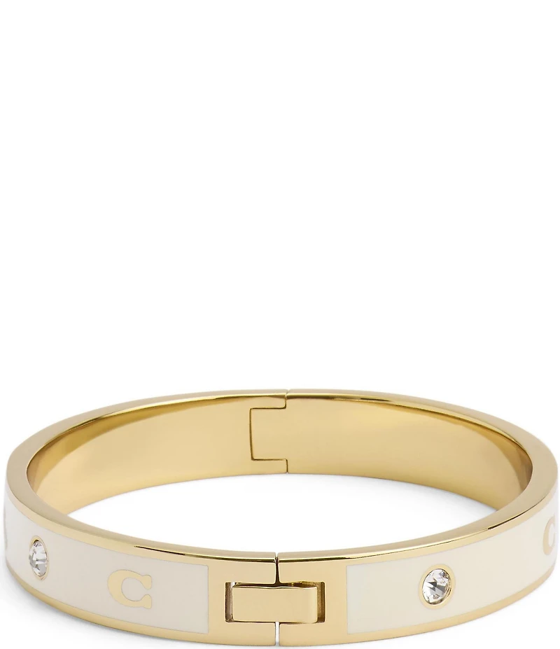 COACH Signature Horse & Carriage Bangle Bracelet