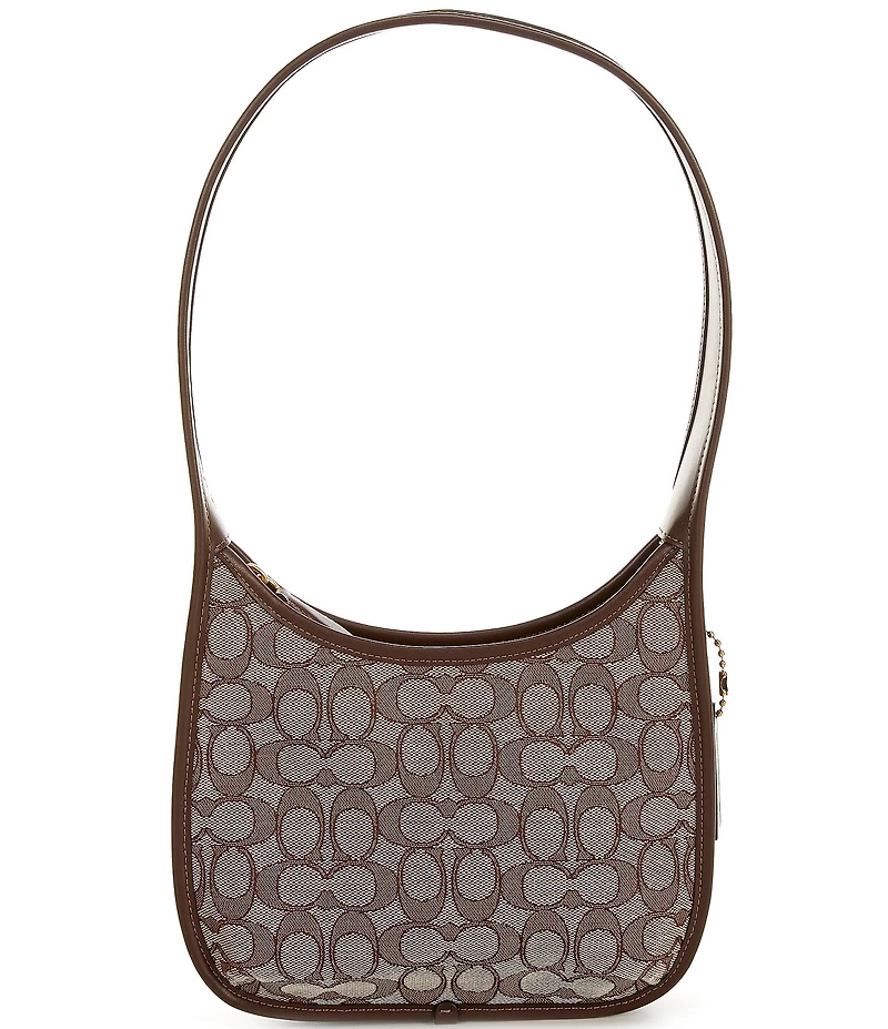 COACH Signature Jacquard Curve Shoulder Bag
