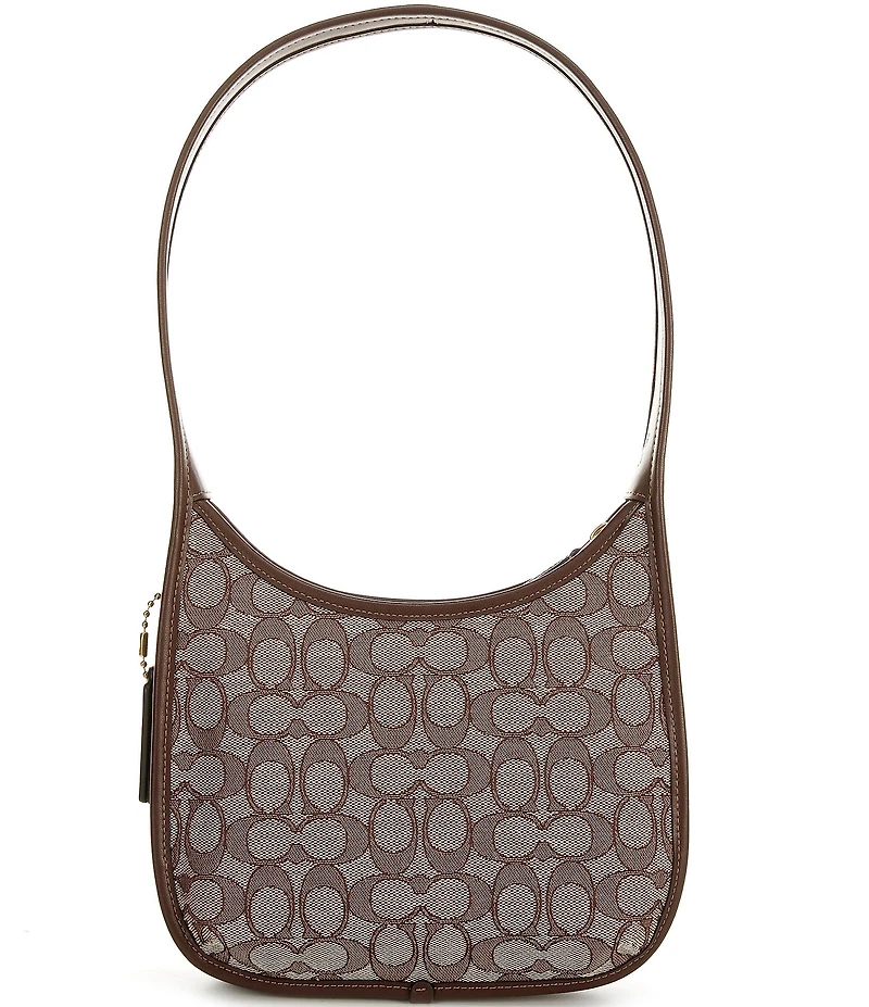 COACH Signature Jacquard Curve Shoulder Bag