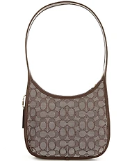 COACH Signature Jacquard Curve Shoulder Bag