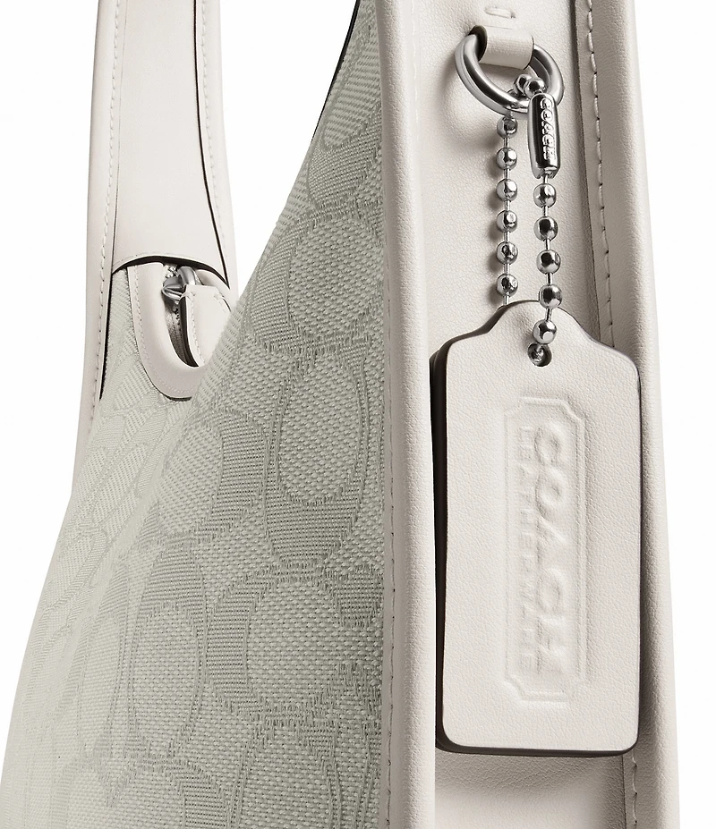 COACH Signature Jacquard Curve Shoulder Bag