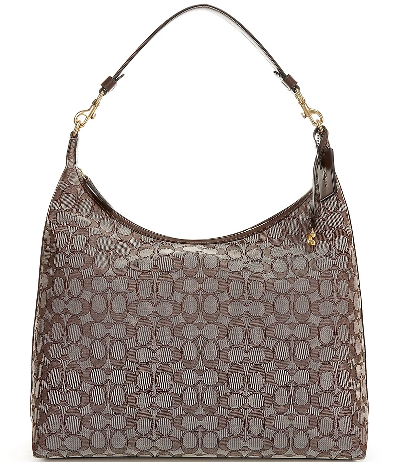 COACH Signature Jacquard Juliet 38 Shoulder Bag
