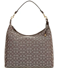 COACH Signature Jacquard Juliet 38 Shoulder Bag