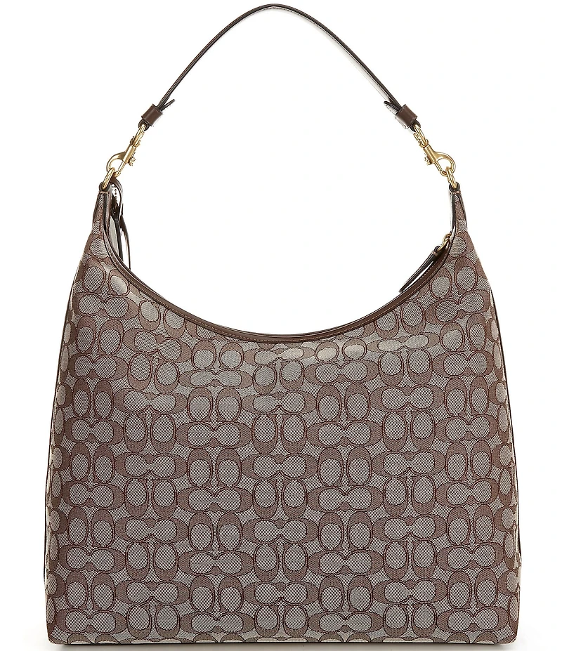 COACH Signature Jacquard Juliet 38 Shoulder Bag