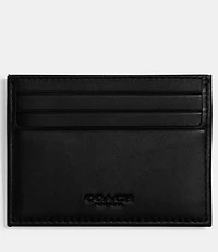 COACH Signature Jacquard Leather Card Case