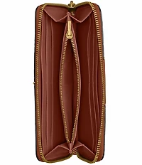 COACH Signature Logo Essential Slim Accordion Zip Wallet