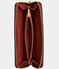 COACH Signature Logo Essential Slim Accordion Zip Wallet