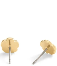 COACH Signature Mini Tea Rose Stud Earrings