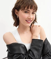 COACH Signature Mini Tea Rose Stud Earrings