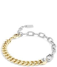 COACH Signature Mixed Chain Line Bracelet