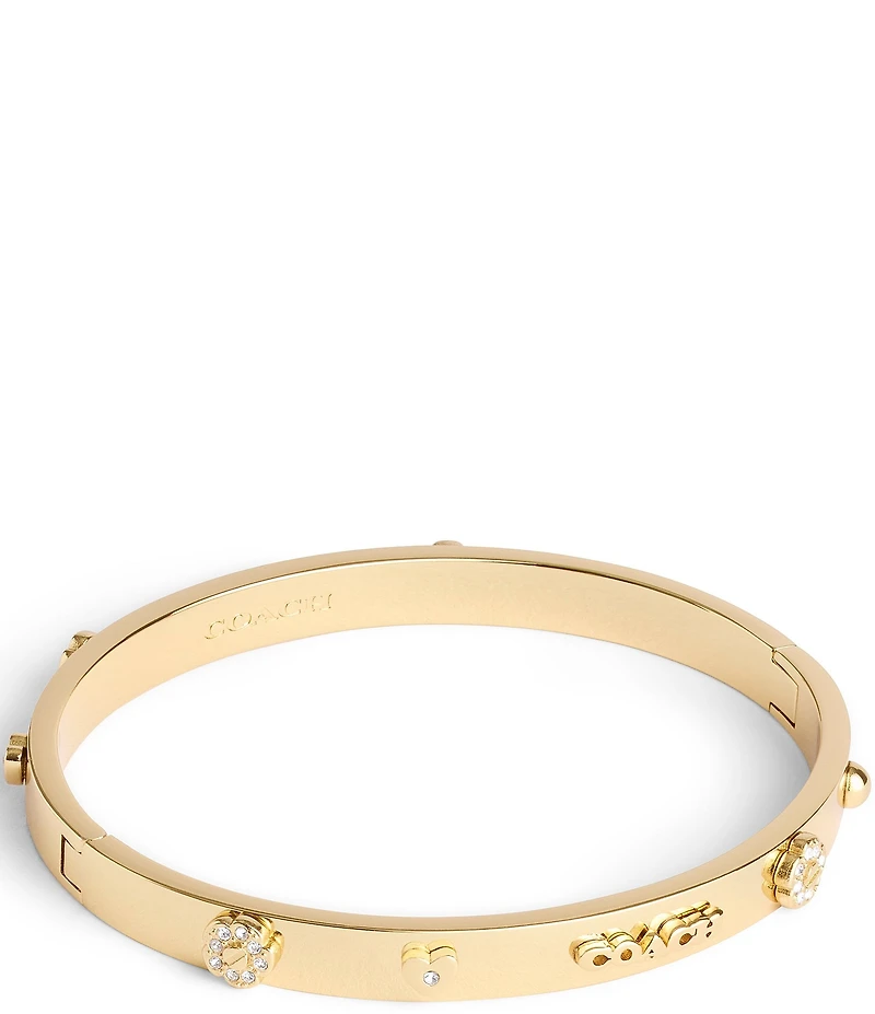 COACH Signature Mixed Motif Bangle Bracelet