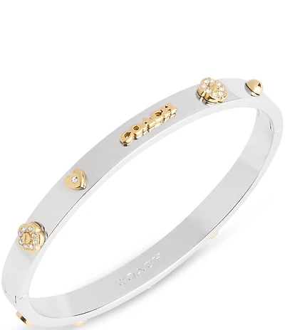 COACH Signature Mixed Motif Bangle Bracelet