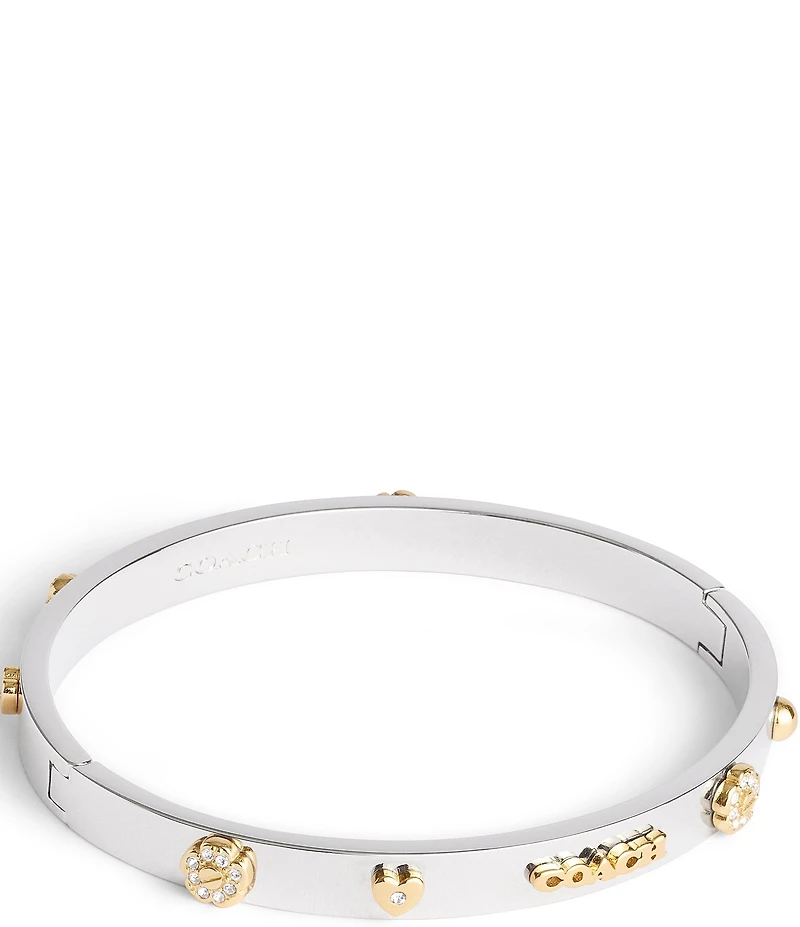COACH Signature Mixed Motif Bangle Bracelet
