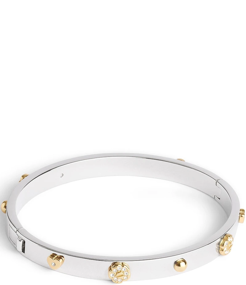 COACH Signature Mixed Motif Bangle Bracelet