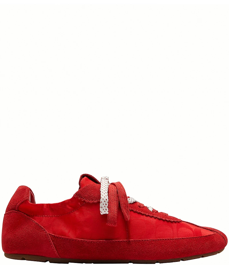 COACH Signature Nylon Logo Soft Sneakers