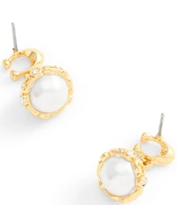 COACH Signature Pearl Orb Drop Earrings