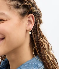 COACH Signature Pearl Orb Drop Earrings