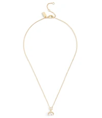 COACH Signature Pearl Orb Short Pendant Necklace