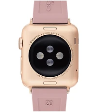 COACH Women's Signature Rose Gold Buckle Pink 38/40mm Bands for Apple Watch®