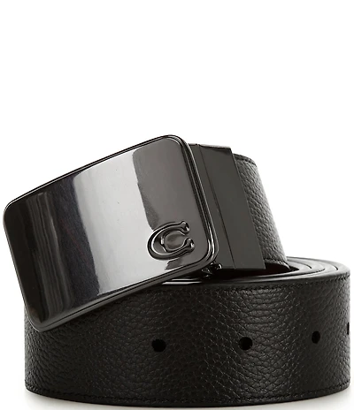 Coach Signature Plaque Buckle Reversible 38mm Belt