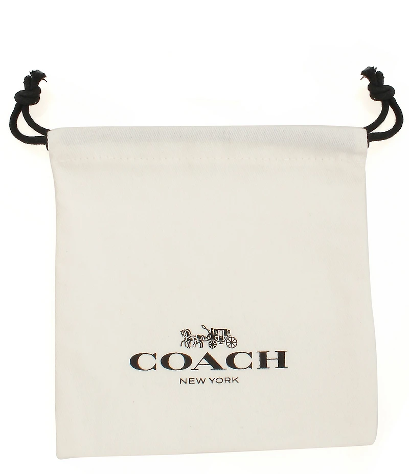 COACH Signature Puffy Heart Charm Line Bracelet
