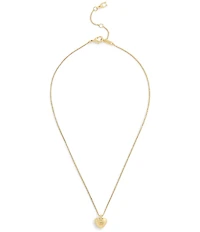 COACH Signature Puffy Heart Short Pendant Necklace