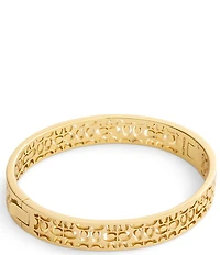 COACH Signature Quilted Cut Out Bangle Bracelet