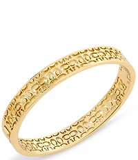 COACH Signature Quilted Cut Out Bangle Bracelet