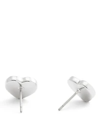 COACH Signature Quilted Heart Bag Stud Earrings