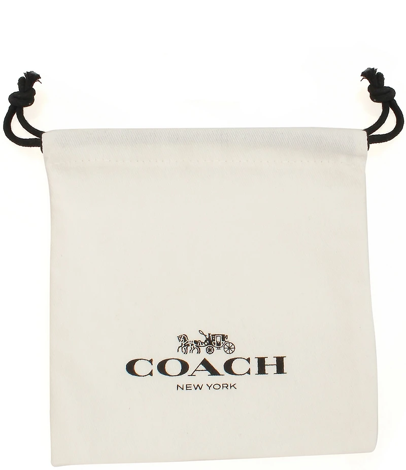 COACH Signature Quilted Heart Short Pendant Necklace