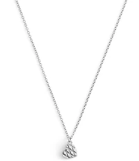 COACH Signature Quilted Heart Short Pendant Necklace