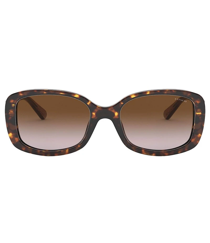 COACH Signature Logo Rectangle Sunglasses