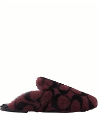 COACH Signature Shearling Slippers