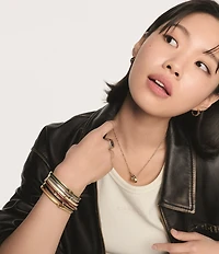 COACH Signature Signet Duo Band Ring Set