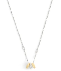 COACH Signature Signet Rondelle Short Pendant Necklace