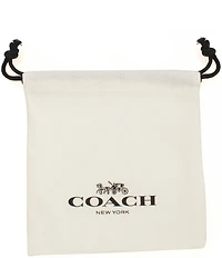 COACH Signature Signet Rondelle Short Pendant Necklace