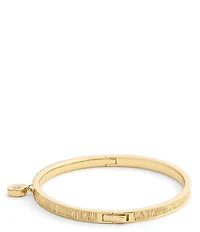 COACH Signature Tea Rose Charm Bangle Bracelet