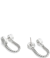 COACH Signature Tea Rose Front Back Earrings