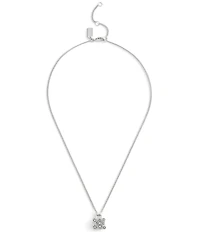 COACH Signature Tea Rose Handbag Short Pendant Necklace