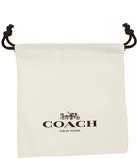 COACH Signature Tea Rose Handbag Short Pendant Necklace