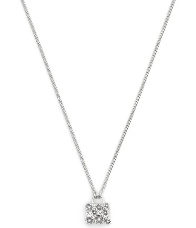 COACH Signature Tea Rose Handbag Short Pendant Necklace