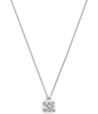 COACH Signature Tea Rose Handbag Short Pendant Necklace