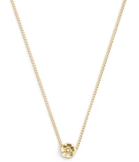 COACH Signature Tea Rose Short Pendant Necklace